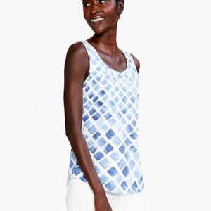Nic + Zoe Stonefall Shirt Tail Perfect Tank (Blue Multi)